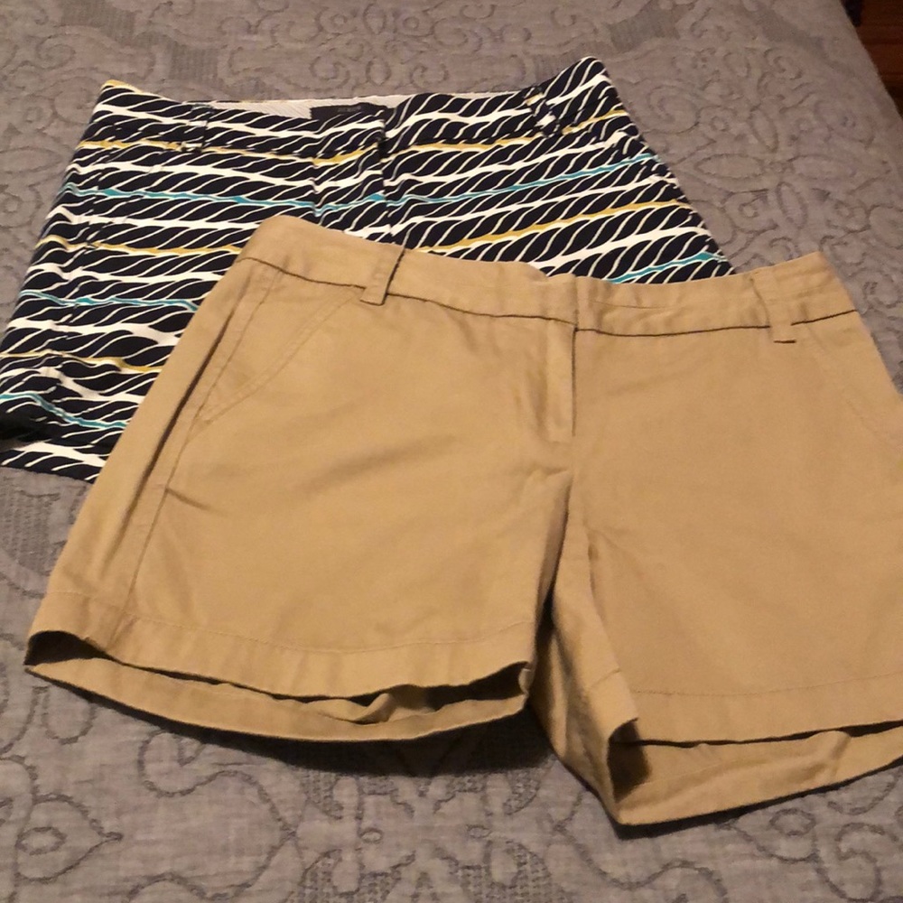 JCrew 5” chino shorts (2 pairs)